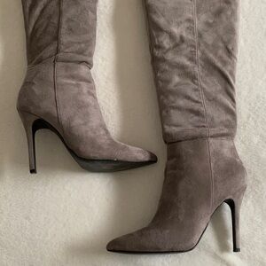 Elegant Taupe OTK Boots